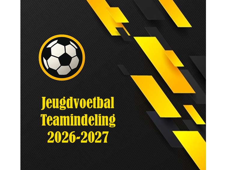 Teamindeling jeugdvoetbal seizoen 2026-2027