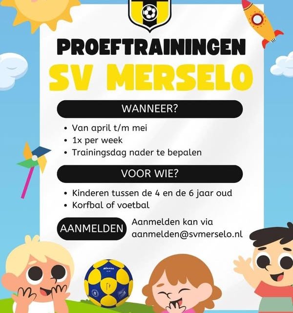 Proeftrainingen Voetbal – Korfbal