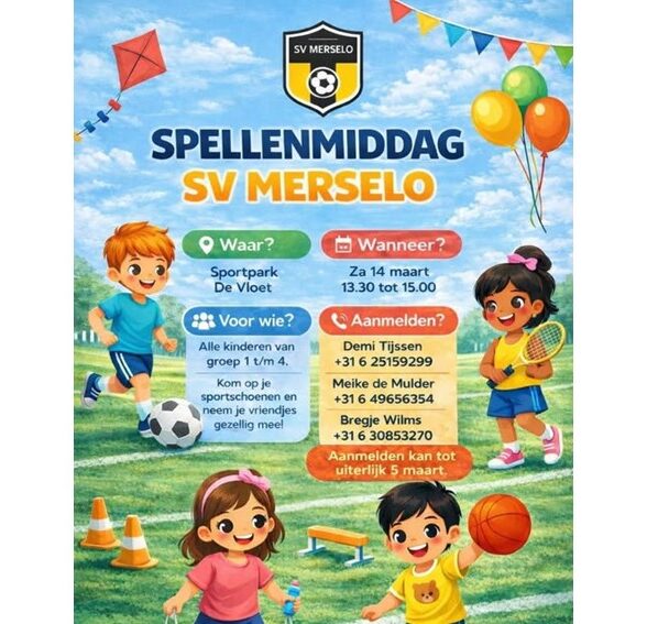 Spellen middag SV Merselo